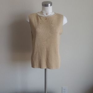 Euro-x very cute sleeveless gold color XL size wom